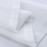 Pair of White Sheer Outdoor Curtains 2 Panels Water Resistant Gazebo Curtains for Patio Pergola Porch