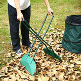 Long Handled Leaf Collecting Rake Grabs Garden Leaves Tidy Collector Grabber
