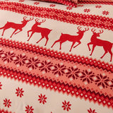 Christmas Bedding Set Quilt Cover Pillowcases Set Xmas Printed Bedding Christmas Decor Style 1