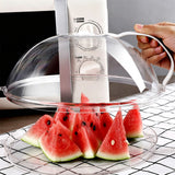 Transparent PC Microwave Cover with Handle for Plate Bowl Splatter