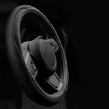 Breathable Microfiber Leather Steering Wheel Cover Style 2
