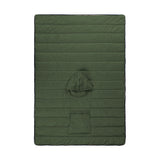 Camping Warm Cloak Cape Poncho Sleeping Bag Wearable Hooded Blanket for Hiking Fishing Outdoor Sport Green