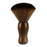 Hair Sweeper Duster Brush Soft with Storage Case for Home and Barbershop Brown