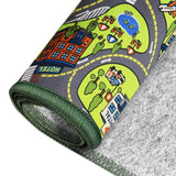 Kids Car Track Play Mat Educational City Road Rug Non-Slip Floor Playmat