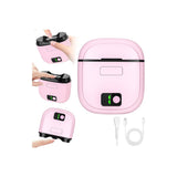 3-Speed Adjustable Electric Nail Clipper with LED Light Digital Display Nail Trimmer with Debris Storage Pink