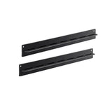 Set of 2 Pcs Eyeglasses Storage Rack Punch-free Wall Mounted Acrylic Sunglasses Holder Display Stand Black