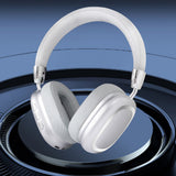 Bluetooth 5.3 Wireless Headphones Stereo Earphones Over Ear Headset Silver