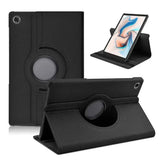 360 Rotating Case for Samsung Tab A9 Plus 11 Inch Tablet Leather Stand Case Cover Black