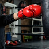 Punching Training Gloves for Sparring Kickboxing Ages 3 to 10 Red