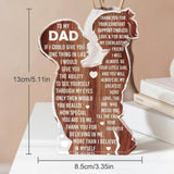 Fathers Day Dad Gifts Acrylic Plaque Desk Decor Sign New Dad Present