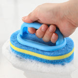 5 PCS Multi Layer Sponge Cleaning Brush Set for Kitchen and Bathroom Blue