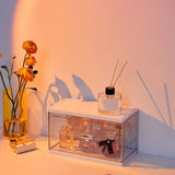 Transparent Desktop Storage Box Perfume Display Stand Cosmetics Dustproof Storage Case