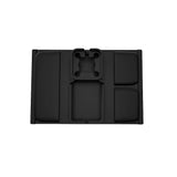 Couch Cup Holder Tray Sofa Armrest Tray with Drink Holder Side Pockets Black