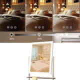 3-Color Dimmable 360-Degree Rotation Tabletop LED Vanity Makeup Mirror with Lights for Women and Mom