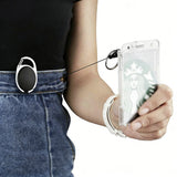 5PCS Clear Hard Plastic ID Card Holder Vertical Double Sides Badge Business Work