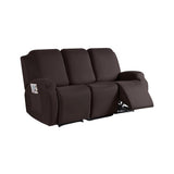 Full Wrapped Stretch Recliner Chair Cover Elastic Recliner Sofa Slipcover Coffee