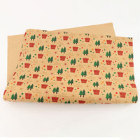 12 Sheets Christmas Wrapping Paper with Jute String Cute Xmas Wrap Kit
