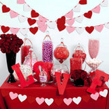 Felt Heart Garland Banner for Valentine's Day Weddings & Party Decorations Style 1