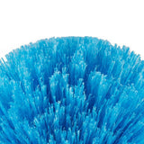 High Reach Blue Cobweb Duster with Extension Pole Spider Web Cleaning Brush for Outdoor Use Style 1