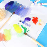 2Pcs Acrylic Paint Palette with Thumb Hole Clear Paint Pallet for Watercolor Acrylic Oil Paint