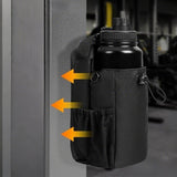 Magnetized Fitness Shoulder Bag Large-Capacity Outdoor Gym Pack with Water Bottle Holder