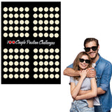 100 Scratch-off Date Night Ideas Couples Position Challenge Poster