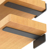 2Pcs Floating Shelf Brackets 0.4 cm Thick for Shelves Support DIY Small