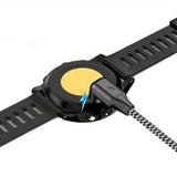 2 in 1 Charger Cable Compatible With Garmin Fenix Venu Forerunner USB A and C Ports