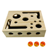 New Cat Nail File Enrichment Box Cat Scratch Puzzle Enrichment Box with Bell Balls for Cats