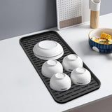 Large Silicone Coffee Machine Mat with Detachable Drying Pad Countertop Protector for Espresso Machine