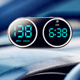 Digital Odometer Car HUD Head Up Display Speedometer Supports KMH MPH Time for Cars Trucks