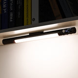 Magnetic Motion Sensor Light 3 Colors Adjustable Light Bar for Cabinet Bedside Under Counter 1200mAh Black