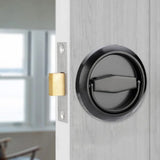 Cavity Sliding door Lock-Privacy function Stainless Steel Black