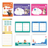 Grooved Writing Practice with 10 Refills for Age 3 to 8 Preschool Learning Activities