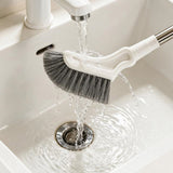 2PCS Telescopic L-Shaped Crevice Cleaning Brush for Window Toilet and Floor Gaps