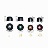 16 Pcs Memory Foam Eartips Compatible with Sony WF 1000XM6 XM5 XM4 Earbuds Black