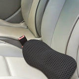 Ergonomic Lumbar Support Pillow Memory Foam Back Pillow for Car Seat Chair Recliner Bed Black