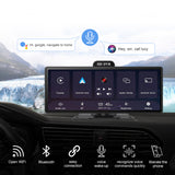 4K HD Dash Cam Wireless CarPlay 1080P Dual Camera Loop Recording