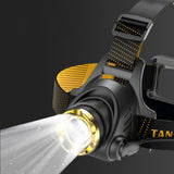 LED Headlamp USB Rechargeable Headlight Head 3 Modes for Outdoor Camping
