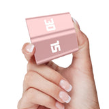 Cube Timer – Visual Rotating Timer with Vibration Adjustable Volume & Custom Countdown Pink