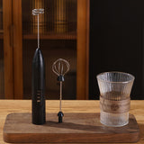 USB Electric Handheld Milk Frother for Coffee & Drinks Black
