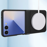 Case and Screen Protector Compatible With Samsung Galaxy Z Flip 8 with Hinge Cover Black