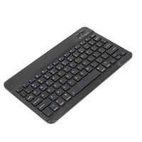 10-inch Ultra-Slim Bluetooth Keyboard Portable Mini Wireless Keyboard Rechargeable for iOS Android Windows Tablet Smartphone Black