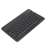 10-inch Ultra-Slim Bluetooth Keyboard Portable Mini Wireless Keyboard Rechargeable for iOS Android Windows Tablet Smartphone Black