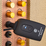 2.4Ghz Wireless A9 Guitar Transmitter Receiver Rechargeable Audio for Electric Guitar Black