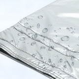 Insulated Protective Cover for Portable AC Exhaust Hose Water Resistant Silver