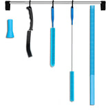 5Pcs Dryer Vent Cleaner Kit Flexible Lint Brush Cleaning Tools for Home Appliances Blue