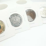 100 PCS Cardboard Coin Holders with Clear Window for Staple Display