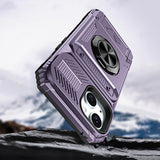 Wallet Card Slot Shockproof Protective Case Compatible With iPhone 17 and 18 Series Purple