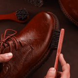 4PCS Horsehair Shoe Brush Set for Leather Cleaning and Polishing